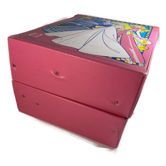 Vtg 1977 Barbie Fashion Doll Trunk Storage Carrying Case Superstar Dresses Image - Picture 4 of 11